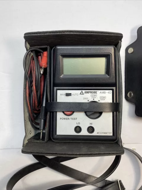 AMPROBE AMB 4-D MEGOHMMETER. Comes On