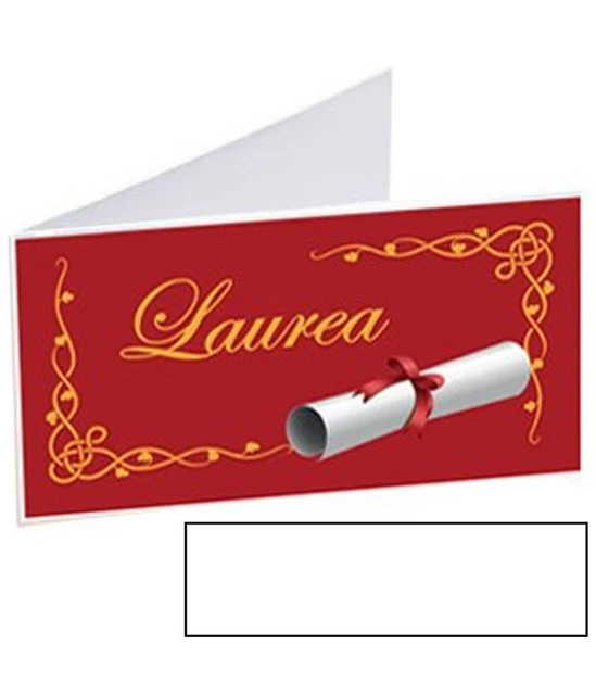 Segnaposto E Segnalibri Per Laurea | 50 Pezzi Con Nastro Rosso | Personalizzabili Per Bomboniere E Decorazioni - Foto 4