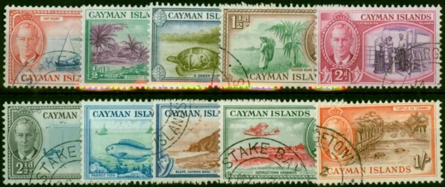 Cayman Islands 1950 Set of 10 to 1s SG135-144 V.F.U