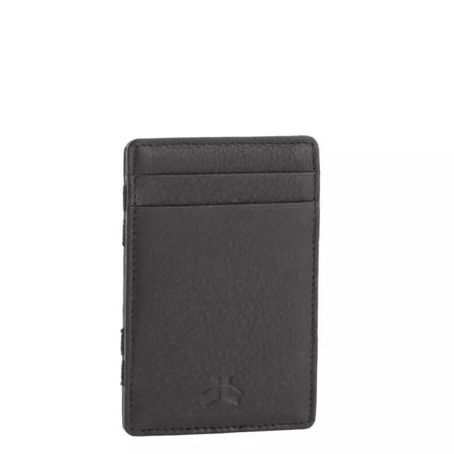 Flip Magic Genuine Leather Credit Card RFID Wallet Slim Line Credit Card Holder