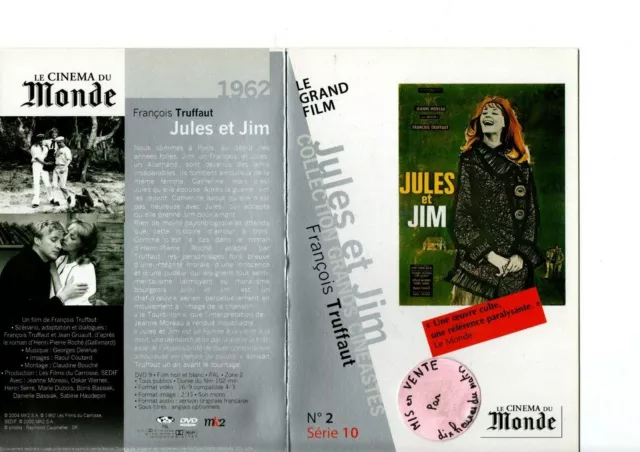 JULES ET JIM - François Truffaut, Jeanne Moreau - dvd occasion