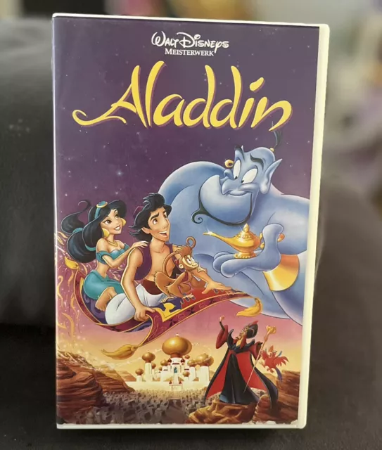 Aladdin VHS Kassette - Walt Disneys Meisterwerke mit Hologramm