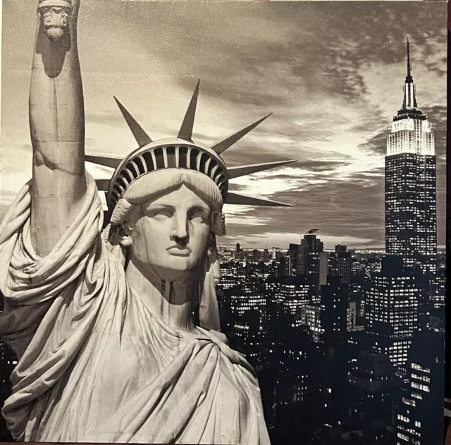 Impression sur Toile 50 x 50 cm Tableau Photo New York statue de la Liberté