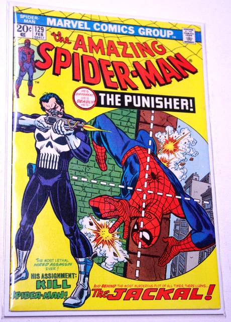Amazing Spiderman #129  Gorgeous Untouched copy..HIGH GRADE w. N.White pgs. 1974