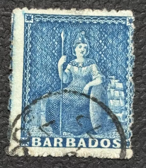 BARBADOS stamp GB 1872  BRITANNIA /  used / EL564