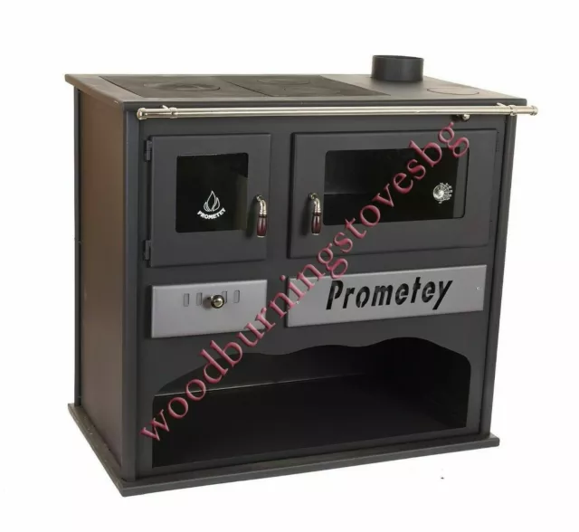 Cuisson Poêle À Bois Cheminée Four En Fonte Top Cuisinière Prometey LUX 11kw