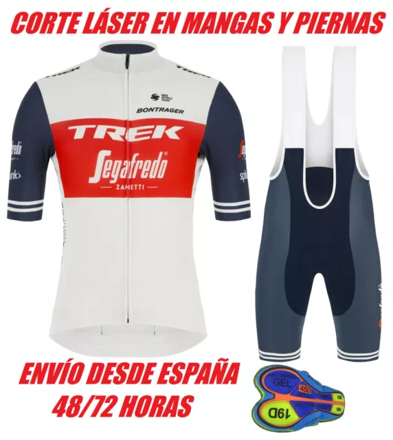 Equipacion Ciclismo Ropa Conjunto Bicicleta Maillot Culotte Gel Trek Segafredo