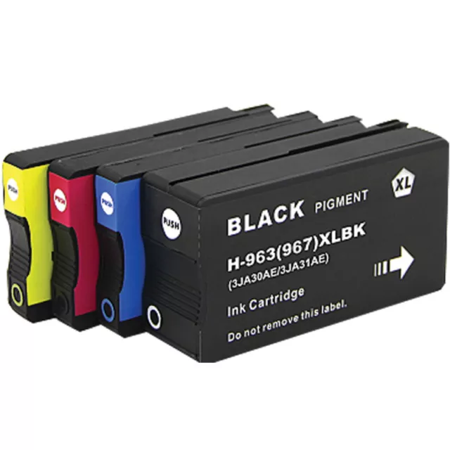 4 Ink Cartridge 963XL Fits For HP Officejet Pro 9010 9010e 9012 9012e 9014 9014e