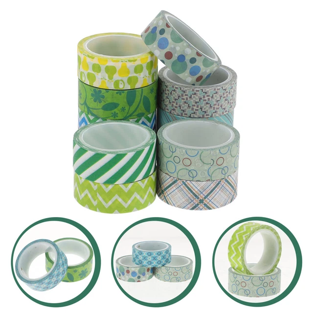 12 rollos cintas adhesivas papel hágalo usted mismo Planer Masking Band Scrapbooking Washi Tape
