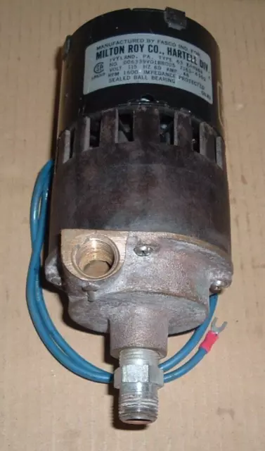 vtg. hartell milton roy co. heat recovery pump cp-4cac-1a