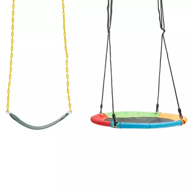 Kids Double Swing Set for Garden Playground