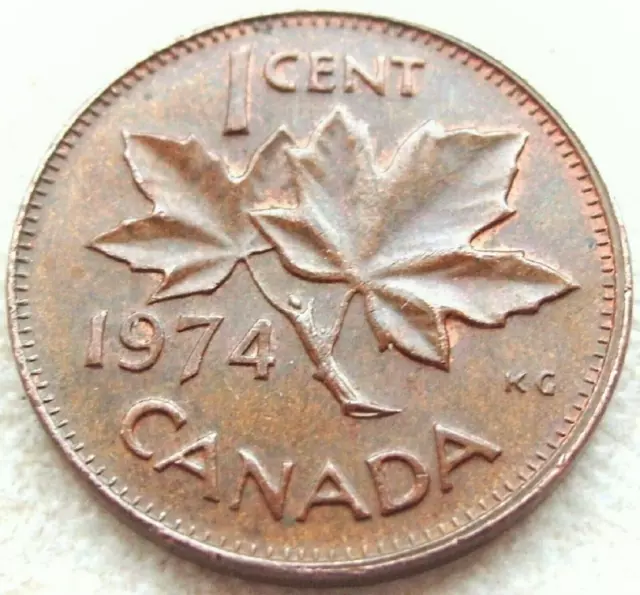 1974 Canada One Cent Elizabeth Ii