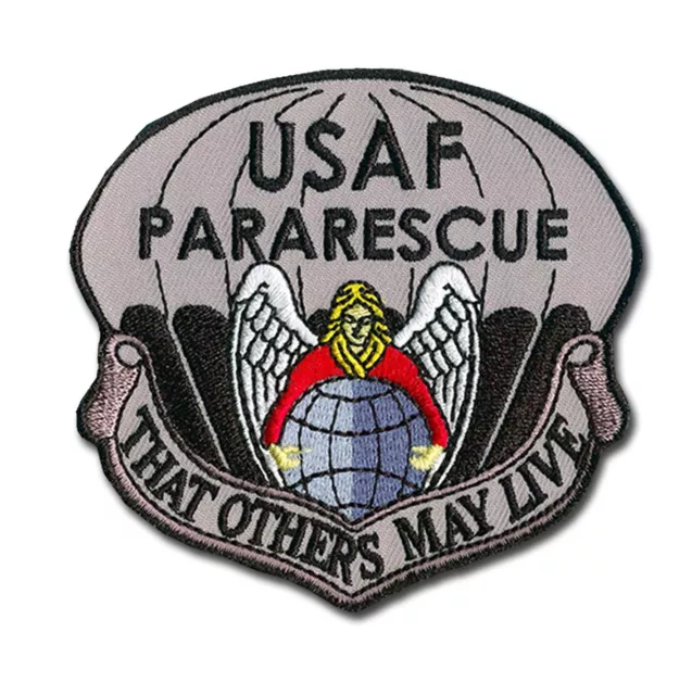 USAF Pararescue Embroidered Patch (PJs) - Hook & Loop Backing - 3.25" X 3"