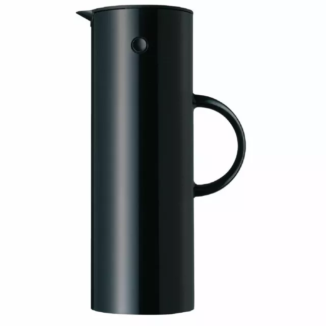 Stelton Vacuum Jug Black Stainless Steel Capacity - 1 Ltr / 35 oz