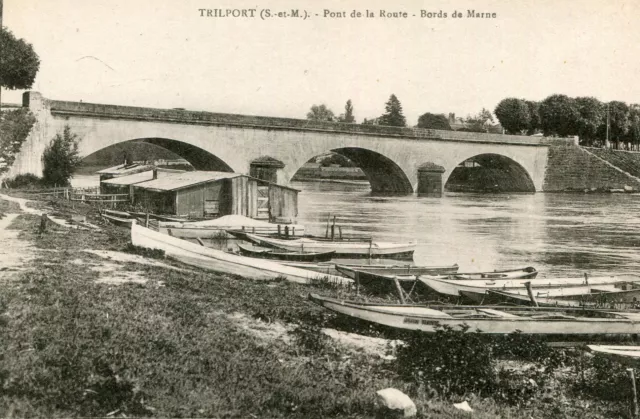 TRILPORT map Pont de la Route Bords de Marne boats