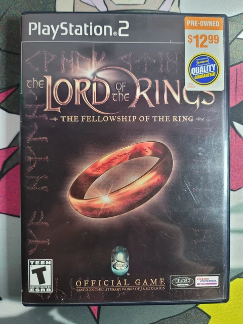 Lord of the Rings Fellowship of the Ring PS2 PlayStation 2 Black Label Complete