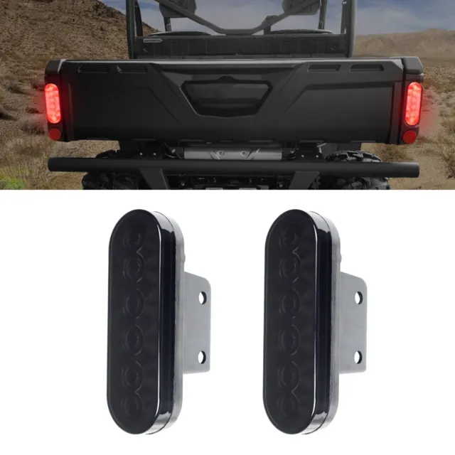 2pcs Black LED Tail Lights Compatible with Can Am Defender HD8/10 Maverick Trail