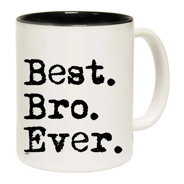 BEST BRO EVER Brother Funny Novelty Coffee Mug Mugs Cup Gift Boxed EUR 8,16 PicClick FR