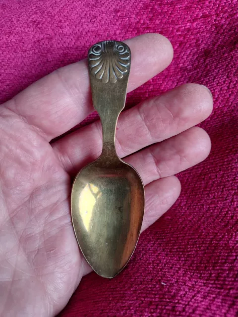 Antique Tea Caddy Spoon. Unidentified Hallmark