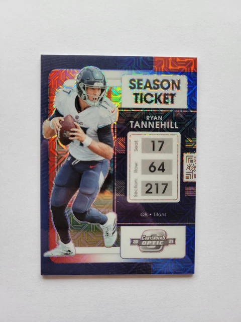 2021 Panini Contenders Optic Ryan Tannehill Red White Blue Mojo Prizm #d/13 SSP