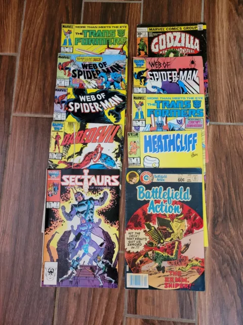Vintage Comic Book Lot Of 10 Various (See Description) Marvel Lot B
