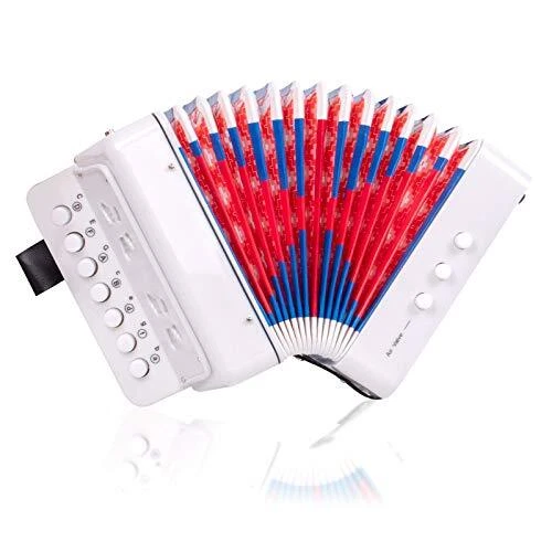 Button Accordion,  10 Keys Control Kids Accordion Musical Instruments for Kids