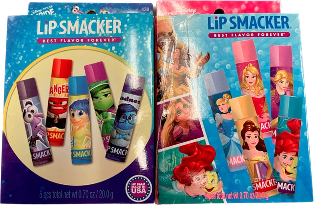Disney Lip Smacker Pixar Princess / inside out Lip Balm 5-pc set