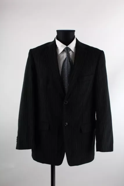 Chaqueta de cordón Biaggini negro-gris talla 50/M algodón puro excelente estado