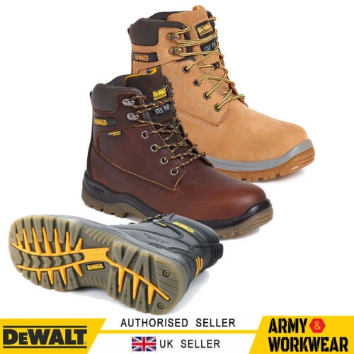 DEWALT HOMMES TRAVAIL Bottes S curit Lacet Cuir Large Acier