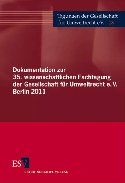 Dokumentation zur 35. wissenschaftlichen Fachtagung der Gesellschaft für Umweltr