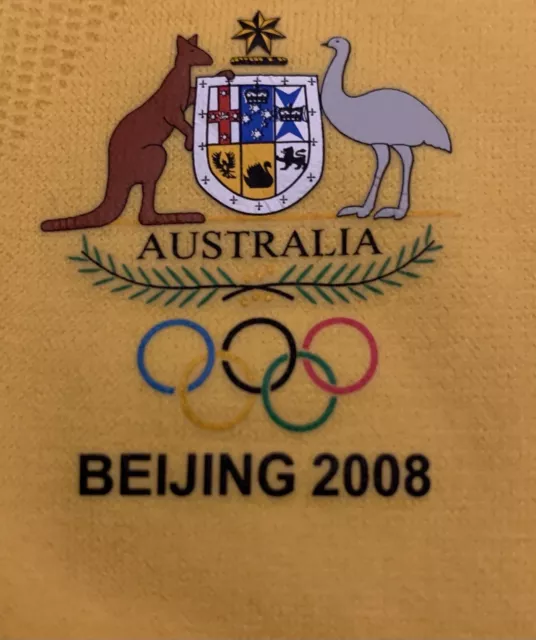 Australia Team Issue Olympic 2008 Beijing Games Track Shirt Adidas Ladies Small 3