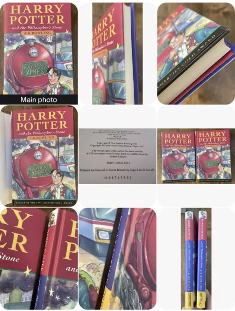 Harry Potter The Philosopher's Stone 1st First Edition 2nd Print Ted Smart Uk