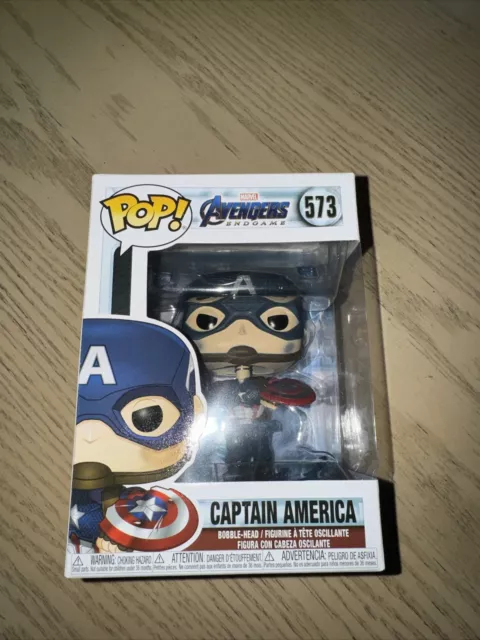 New Funko POP! Marvel: Avengers Endgame #573 "Captain America" Bobble-Head