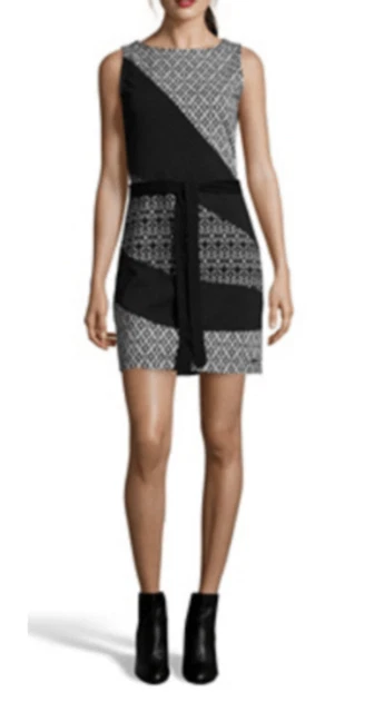 Robe femme - SMASH - S-LUNA - Col roulé - Motifs asymétriques - Coupe
