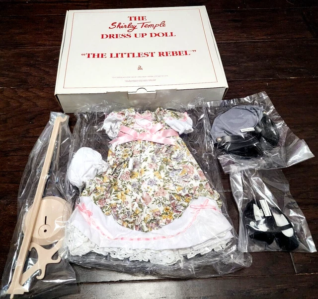 New Danbury Mint The Shirley Temple Dress Up Doll "The Littlest Rebel Outfit"