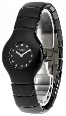 New Rado Xeramo High-Tech Ceramic Black Dial Date Women's Watch Watch R24468182