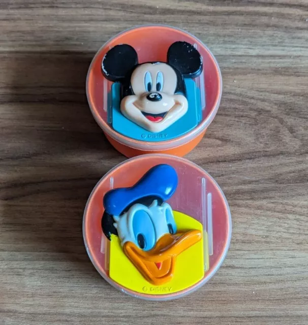 TUPPERWARE Snack Cups Disney Mickey Design 4 oz Lunch Box Bowls