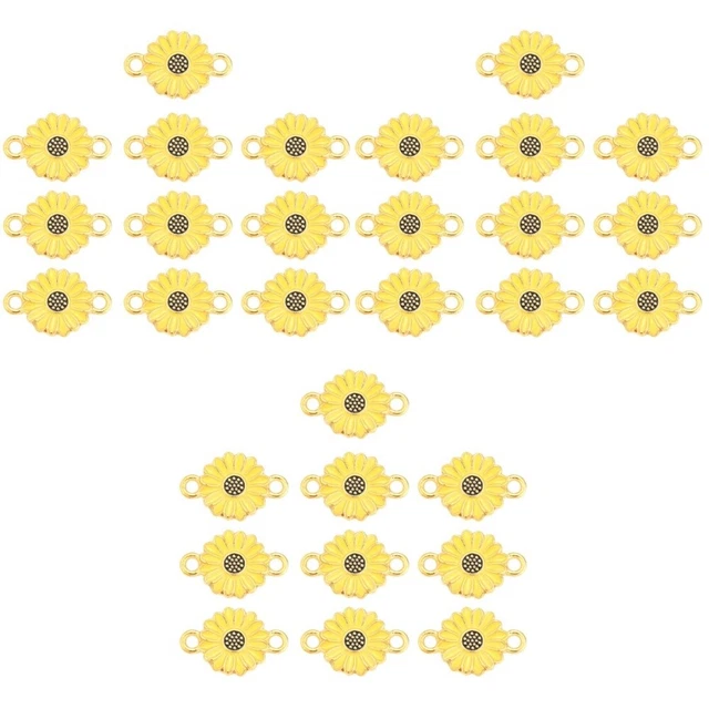 30 Packs Charm-Anhänger Emaille Blumenschmuck Bulk-Schmuck