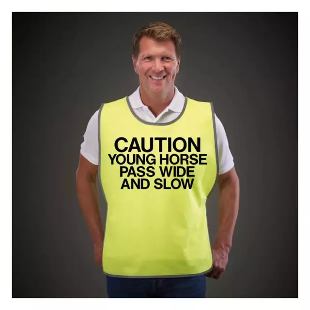 Tabards Printed Caution Young Horse Pass Wide Safety Wear For Horse Riding