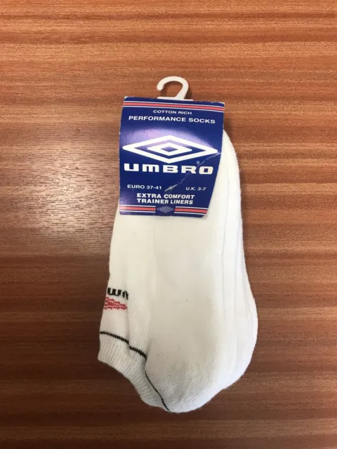 3 paires de chaussettes de sport pour hommes Umbro en coton riche confort supplémentaire Royaume-Uni 3-7