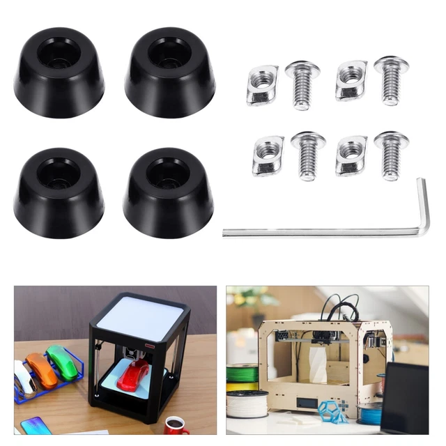 4 Supports Anti-vibration Pour Ventilateur PC - Réduit Le Bruit, Installation Facile