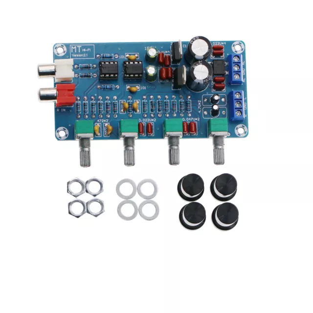 NE5532 OP-AMP HIFI Preamplifier Amplifier Volume EQ Tone Control Board