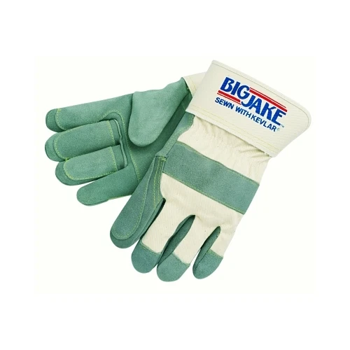 MCR SAFETY BIG Jake® Premium A+ Side Leather DoublePalm Work Gloves