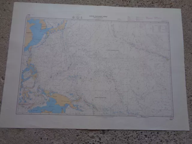 CARTE MARINE / Océan Pacifique Nord Partie sud-ouest  Indonésie Nouvelle-Guinée