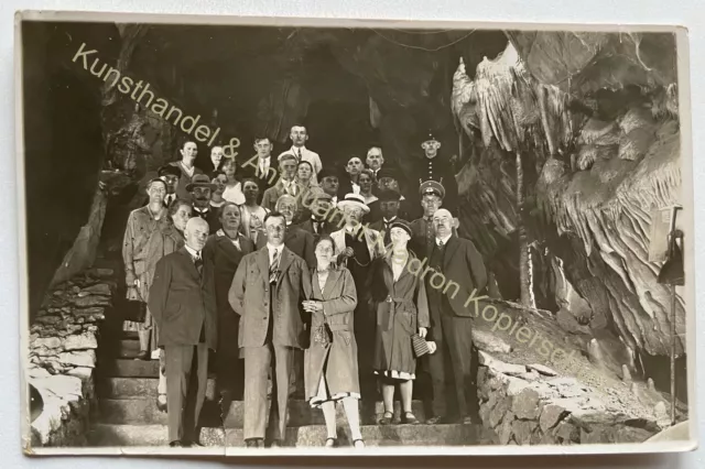 orig. Foto AK Rübeland Hermannshöhle Oberharz LKR Harz um 1935