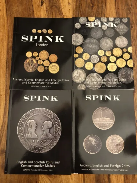 4 X Spink Auction Catalogues 2002 Ancient, British And Foreign Coins And Medals