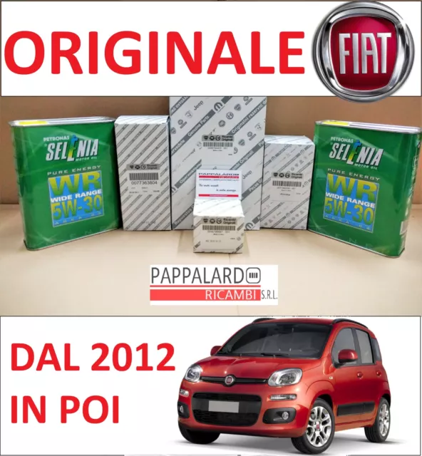 Kit Tagliando 4 Filtri Originali + Olio Selenia Fiat Panda 1.3 Multijet 95Cv