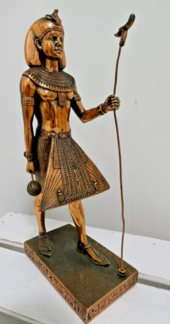 Leonardo Collection Egyptian Copper Effect Metallic Warrior 12" Tall (Hea)