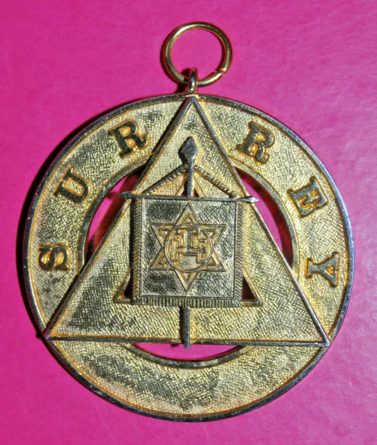 Surrey Past Provincial Grand Standard Bearer chapter collar jewel masonic