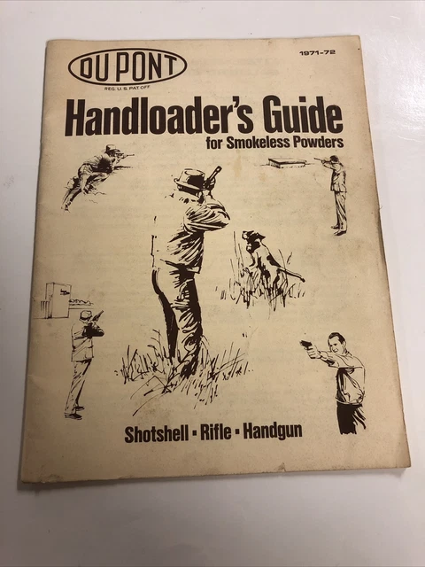 1971-72 ORIGINAL DUPONT Handloaders Guide Reloading Manual Shotgun ...